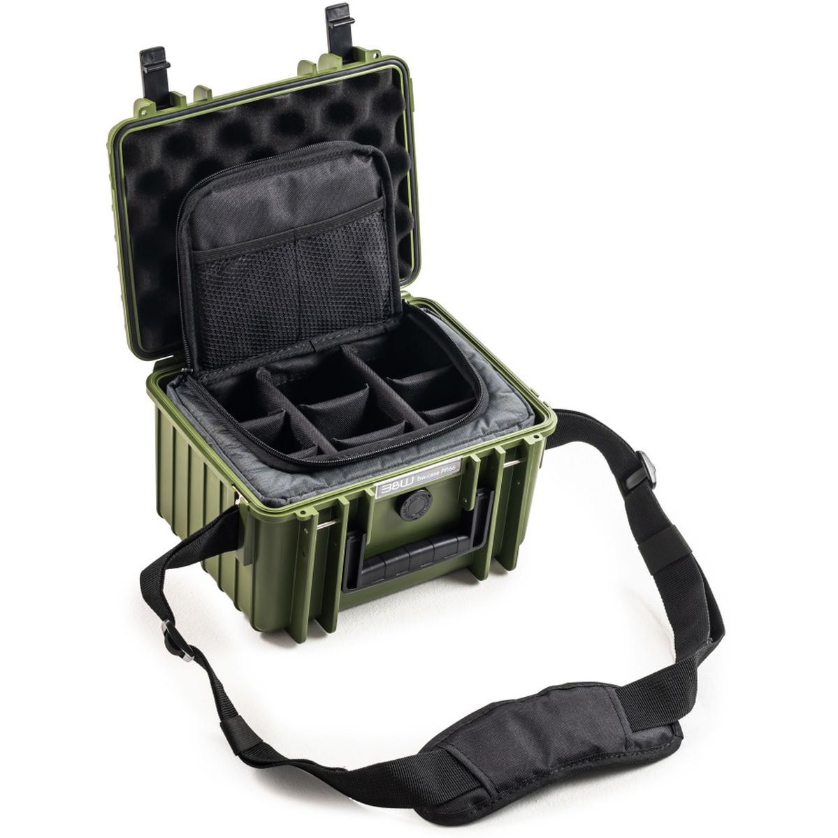 B&W Case Type 2000 w/ Bw.bag TEX.66.RPD (Photo Bag); Bronze Green