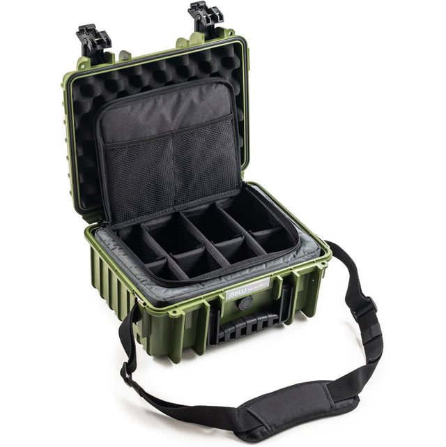 B&W Case Type 3000; Bw.bag TEX.117.RPD (Photo Bag); Bronze Green
