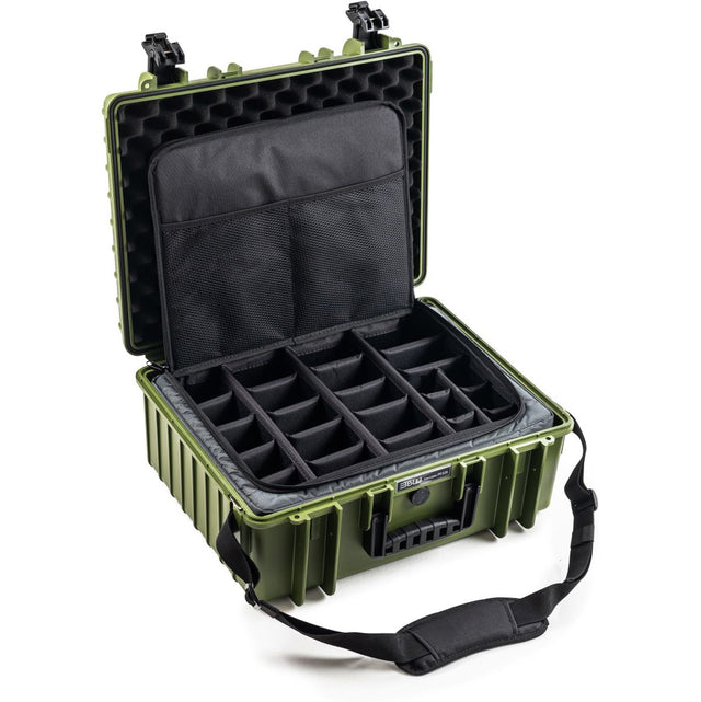 B&W Case Type 6000 w/ TEX.326.RPD (Photo Bag); Bronze Green