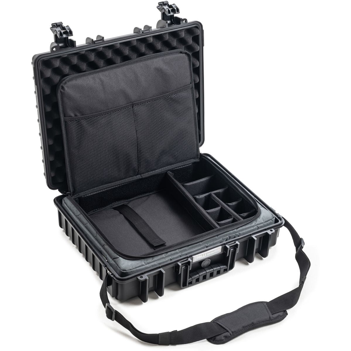 B&W Case Type 6040 w/ TEX.210.RPD (Laptop Bag); Black