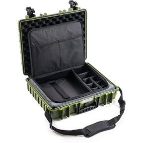 B&W Case Type 6040 w/ TEX.210.RPD (Laptop Bag); Bronze Green