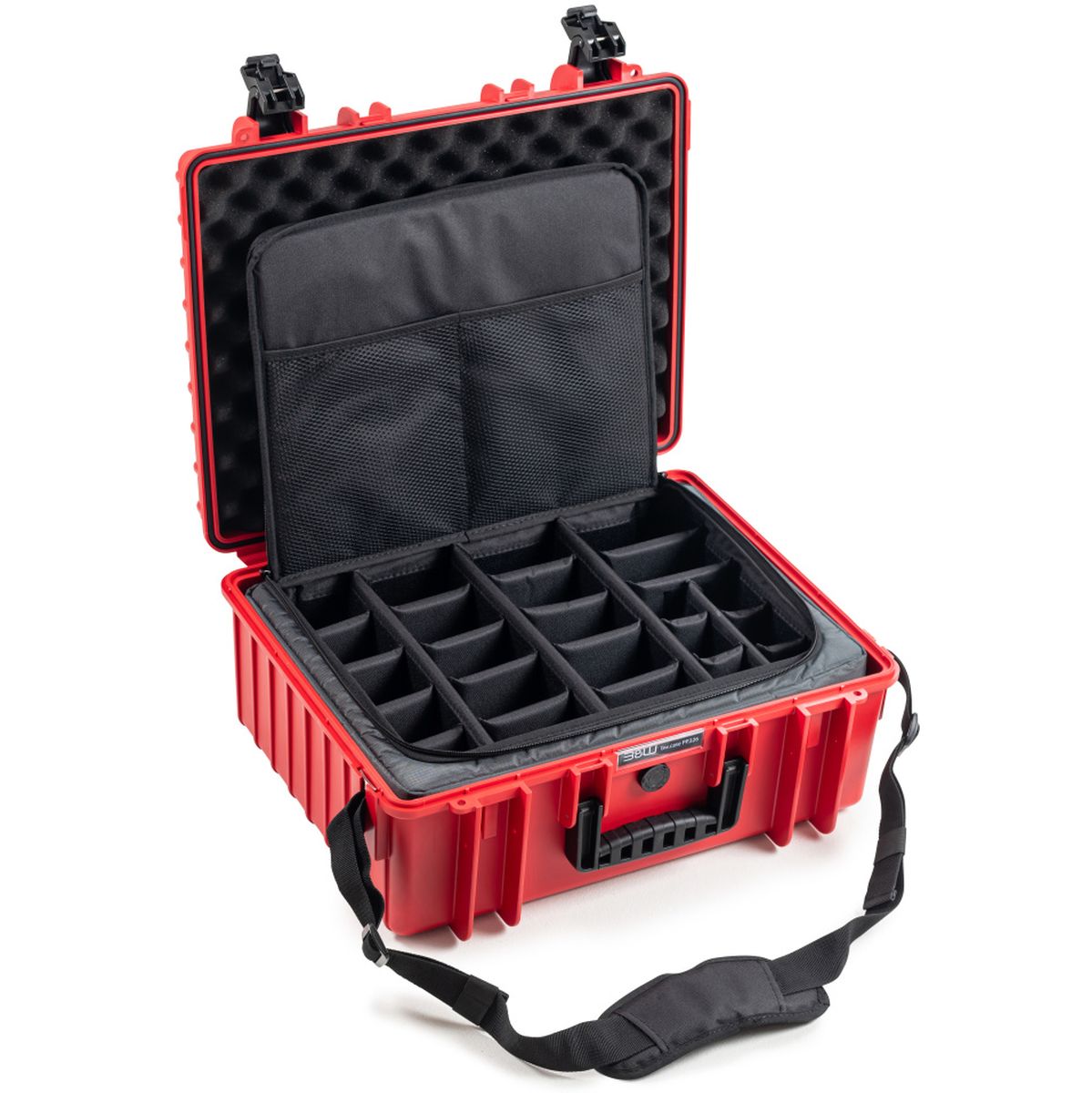 B&W Case Type 6000 w/ TEX.326.RPD (Photo Bag); Red