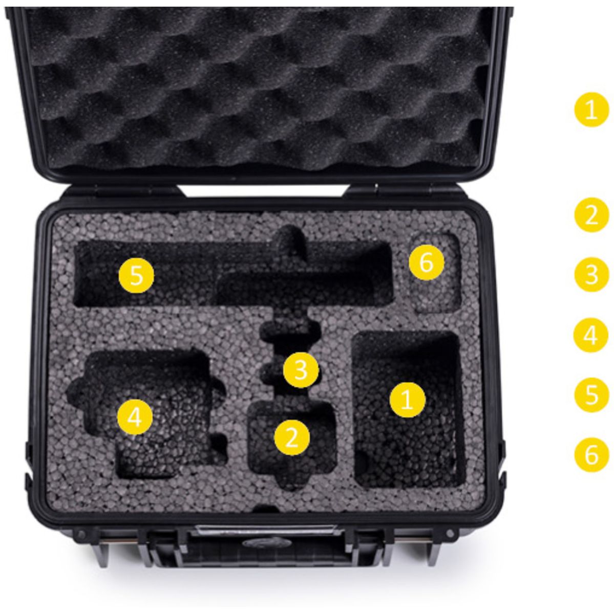 B&W Case Type 1000; Foam Insert For 1X GoPro HERO 9 - 13; Yellow - image 3 of 3