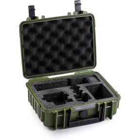 B&W Case Type 1000; Foam Insert For 1X GoPro HERO 9 - 13; Bronze Green