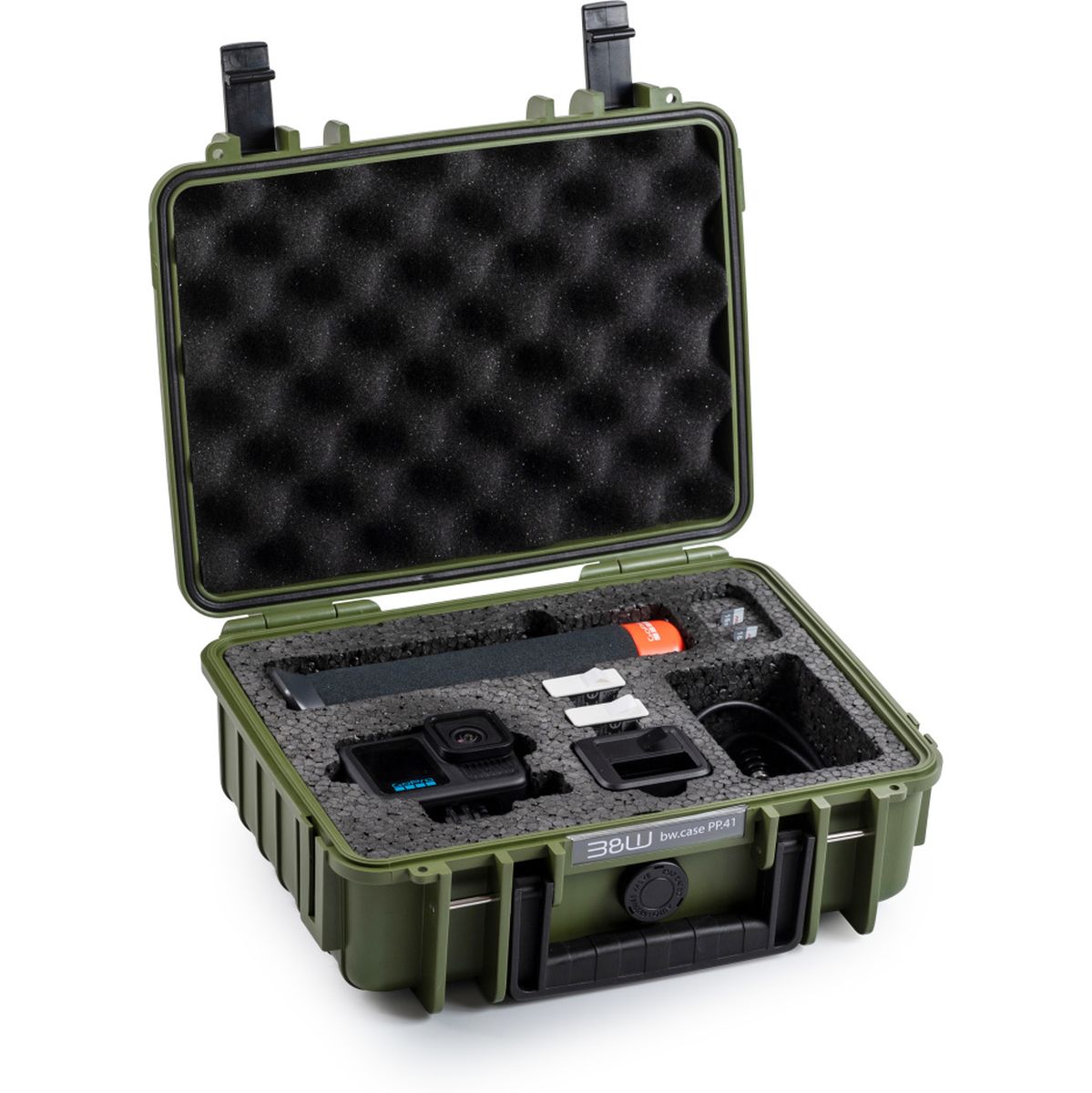 B&W Case Type 1000; Foam Insert For 1X GoPro HERO 9 - 13; Bronze Green - image 2 of 3