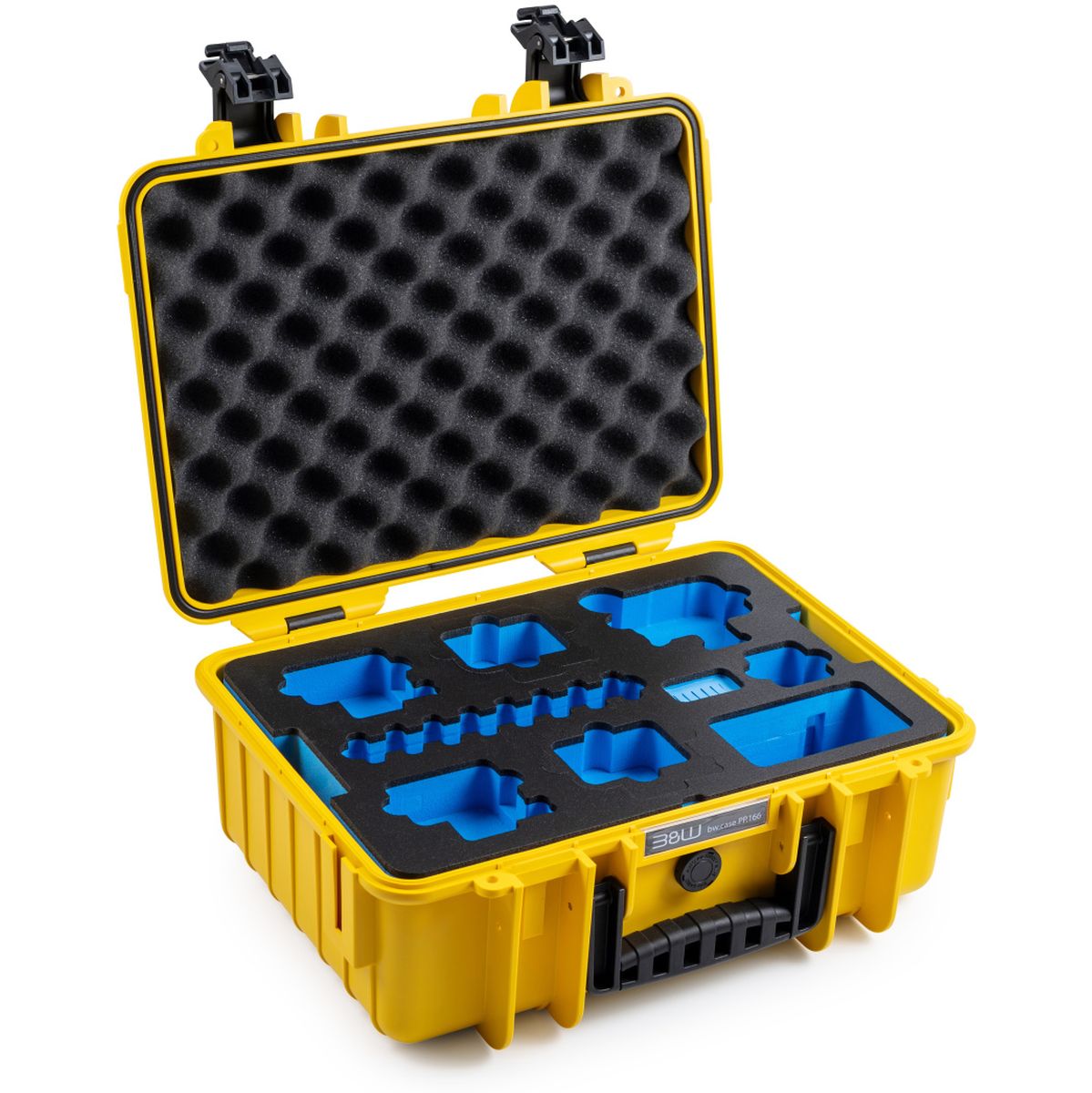 B&W Case Type 4000; Foam Insert For 5X GoPro HERO 9 - 13; Yellow