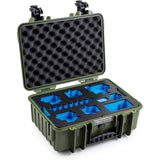 B&W Case Type 4000; Foam Insert For 5X GoPro HERO 9 - 13; Bronze Green