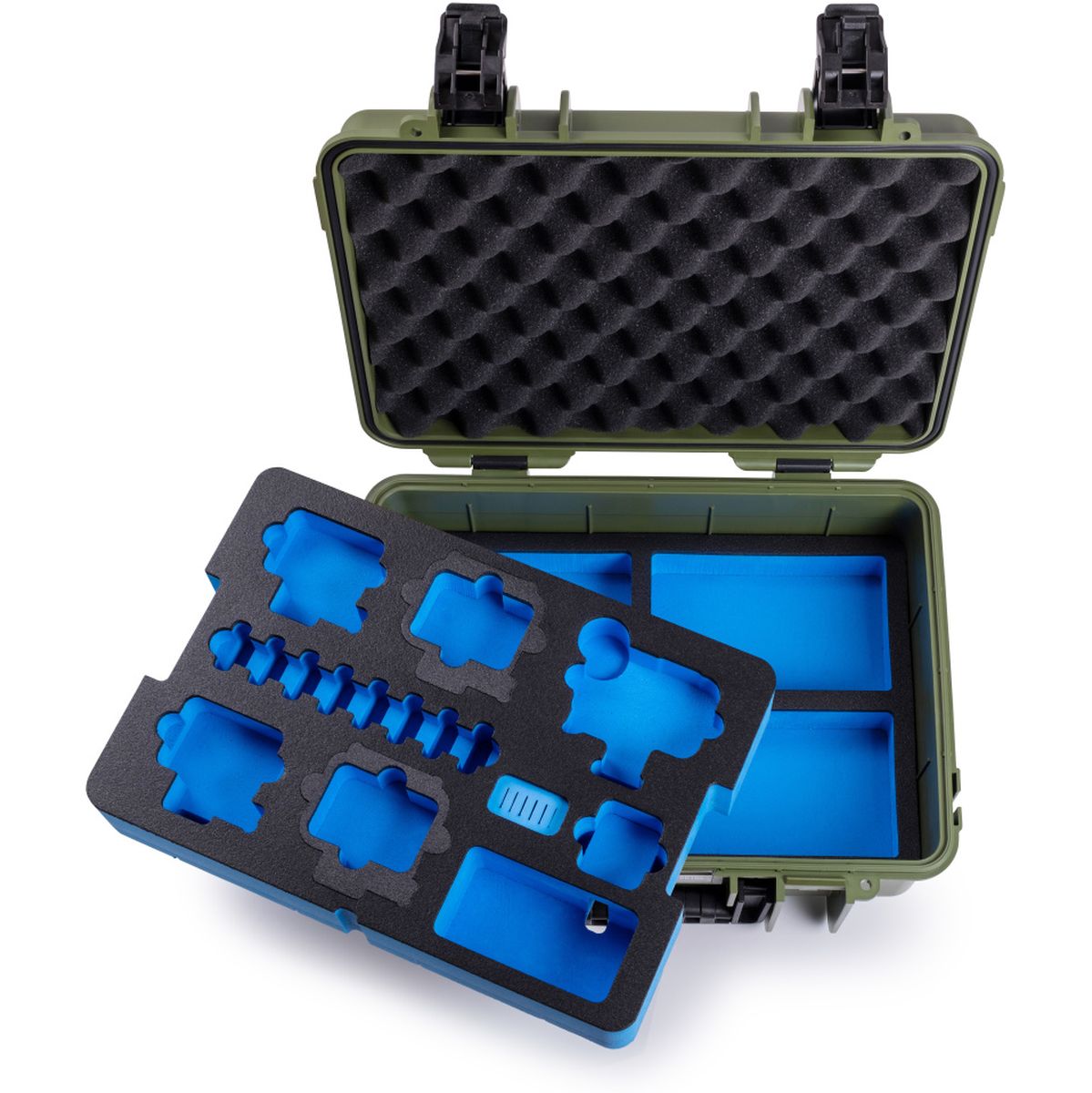 B&W Case Type 4000; Foam Insert For 5X GoPro HERO 9 - 13; Bronze Green - image 2 of 3