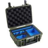 B&W Case Type 1000; Foam Insert For DJI Osmo Action 6; Bronze Green