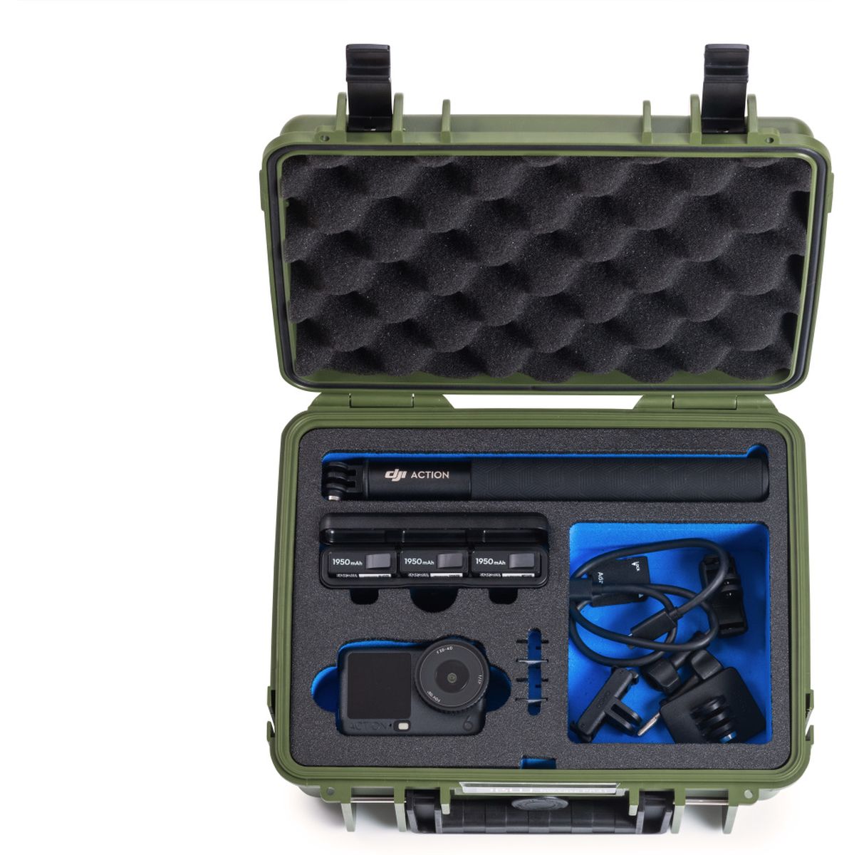 B&W Case Type 1000; Foam Insert For DJI Osmo Action 6; Bronze Green - image 2 of 3