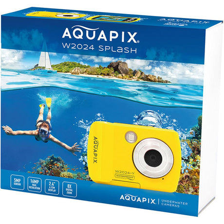 Aquapix W2024-i Splash Yellow Underwater Camera - image 2 of 5