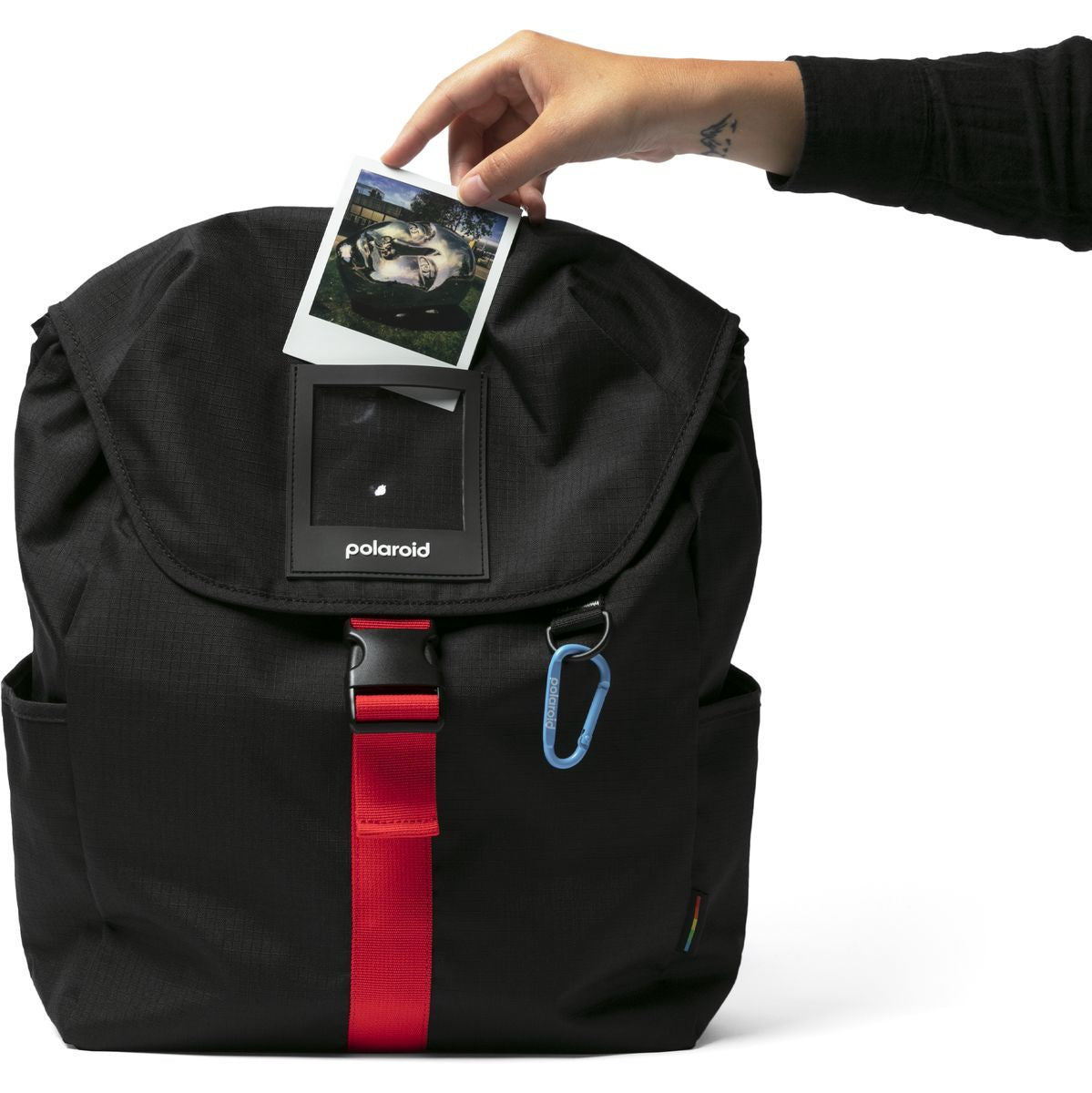 Polaroid Recycled Ripstop Backpack – Black/Multi - image 5 of 5