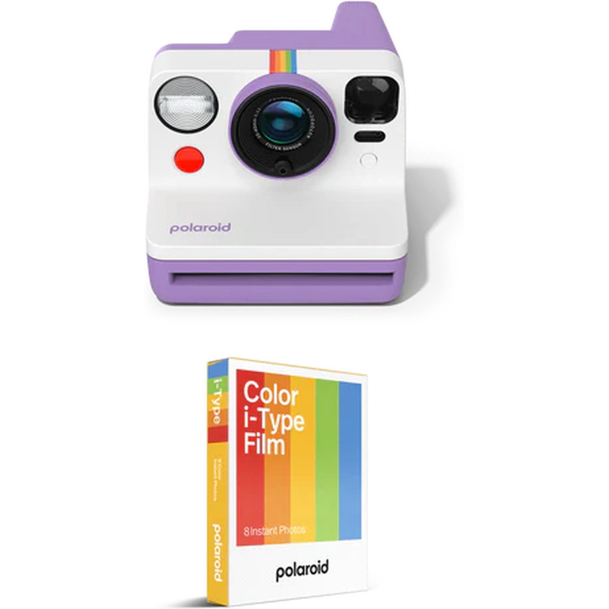 Polaroid Now Gen 3 Purple + Colour Film Bundle (8 Photos)