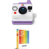 Polaroid Now Gen 3 Purple + Colour Film Bundle (8 Photos)
