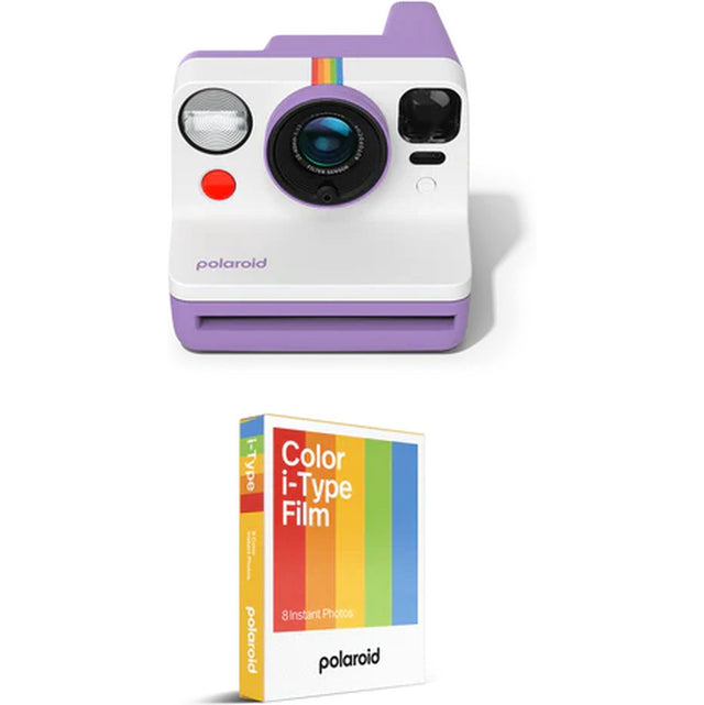 Polaroid Now Gen 3 Purple + Colour Film Bundle (8 Photos)