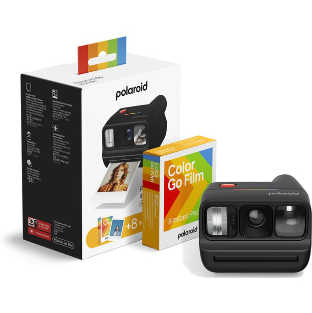 Polaroid Go Gen 3 Black + Colour Film Bundle (8 Photos)