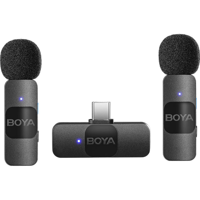 Boya BY-V20 V2.0 Wireless Microphone For USB-C 2X Transmitter + 1 X Receiver
