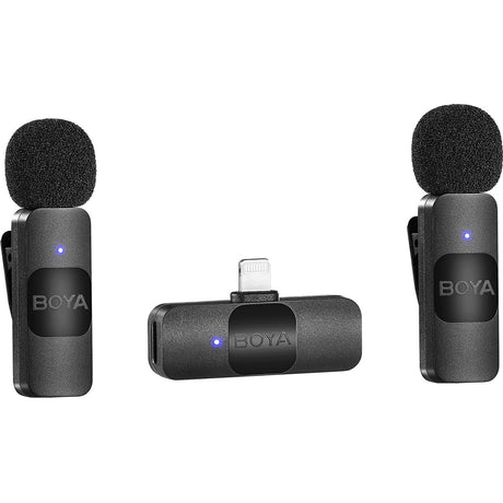 Boya BY-V2 V2.0 Wireless Microphone For Lightning 2X Transmitter + 1X Receiver - image 2 of 5