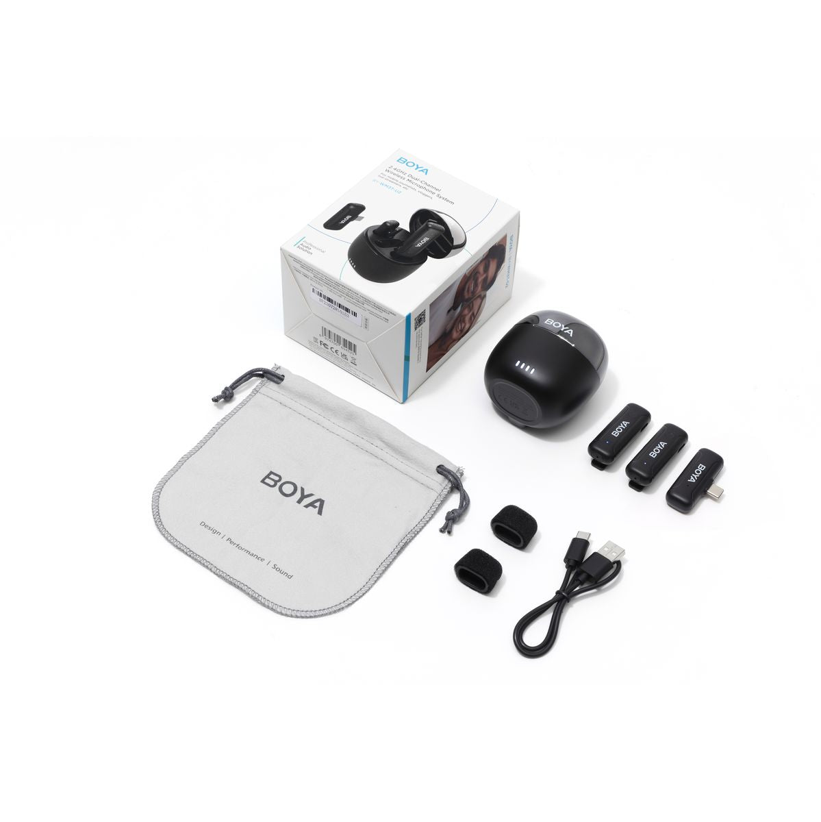 Boya BY-WM3T-U2 - Kit For Type-C 2 X Transmitter / 1X Receiver / 1X Case - image 3 of 5