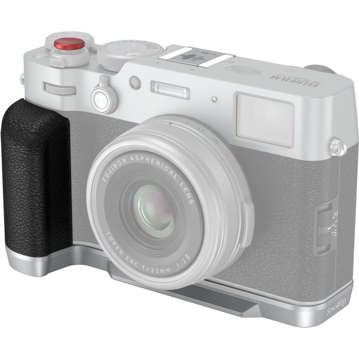 SmallRig 4555B L-Shape Mount Plate w/ Handle For Fujifilm X100VI / X100V Silver