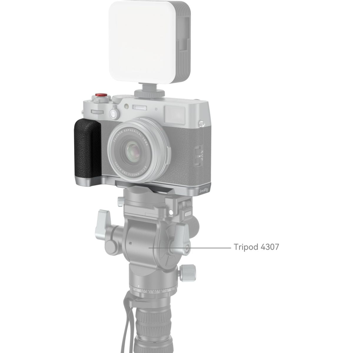 SmallRig 4555B L-Shape Mount Plate w/ Handle For Fujifilm X100VI / X100V Silver - image 2 of 5
