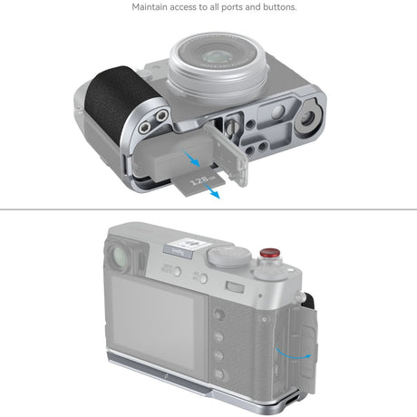 SmallRig 4555B L-Shape Mount Plate w/ Handle For Fujifilm X100VI / X100V Silver - image 4 of 5