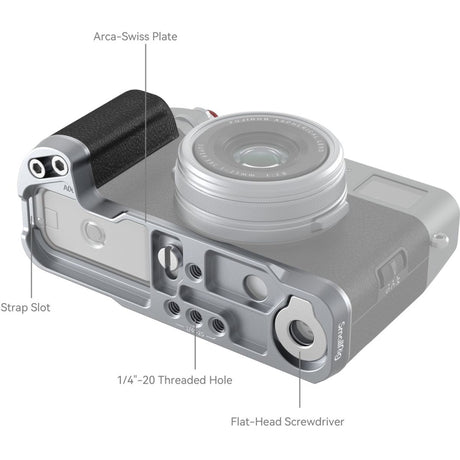 SmallRig 4555B L-Shape Mount Plate w/ Handle For Fujifilm X100VI / X100V Silver - image 5 of 5