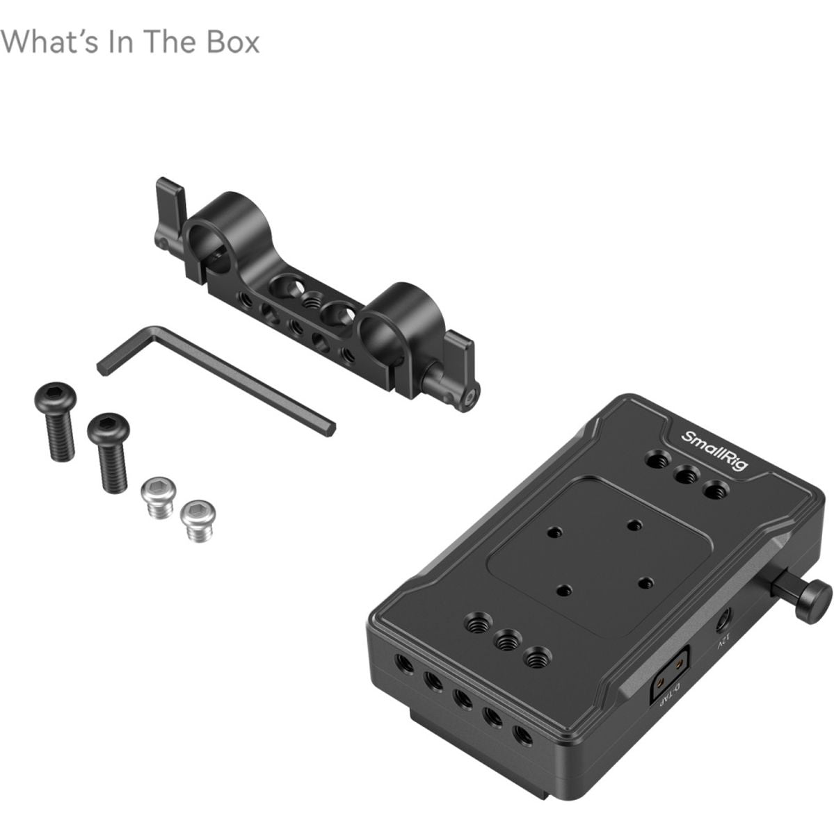 SmallRig 3498B V Mount Battery Adapter Plate (Basic Version) w/ Dual Rod Clamp - image 3 of 5