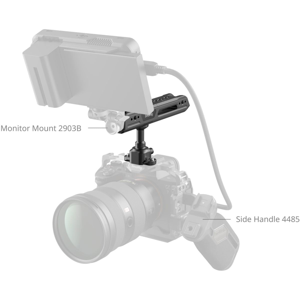SmallRig 4152 Rotating Top Handle w/ Nato Clamp - image 2 of 5