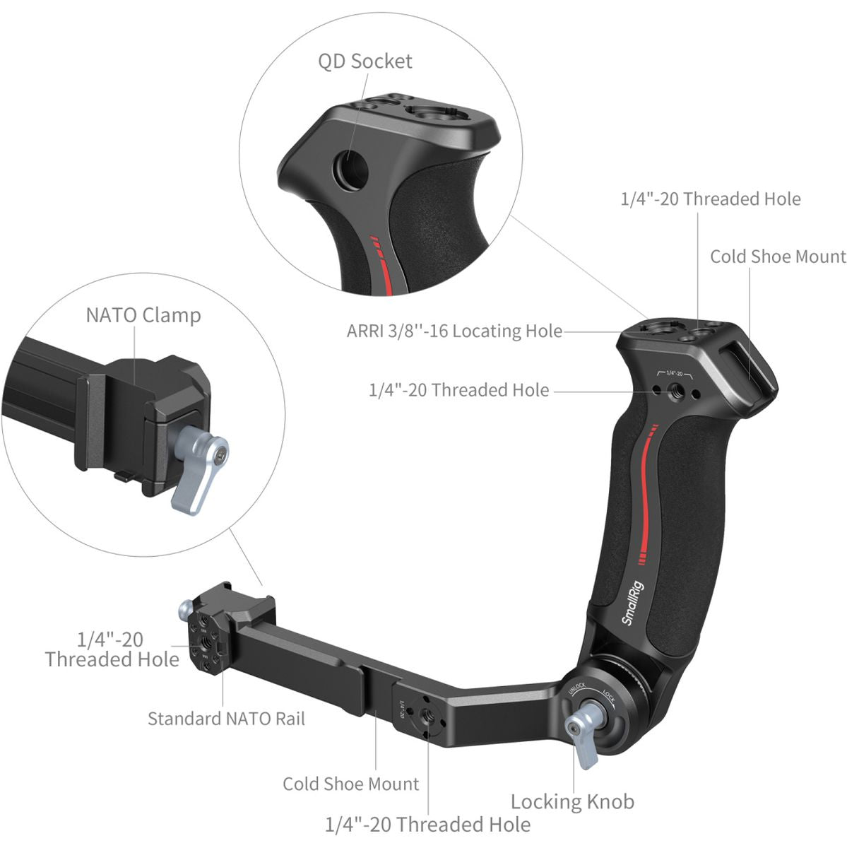 SmallRig 3028D Handgrip For Ronin RS2/RSC2 - image 4 of 5
