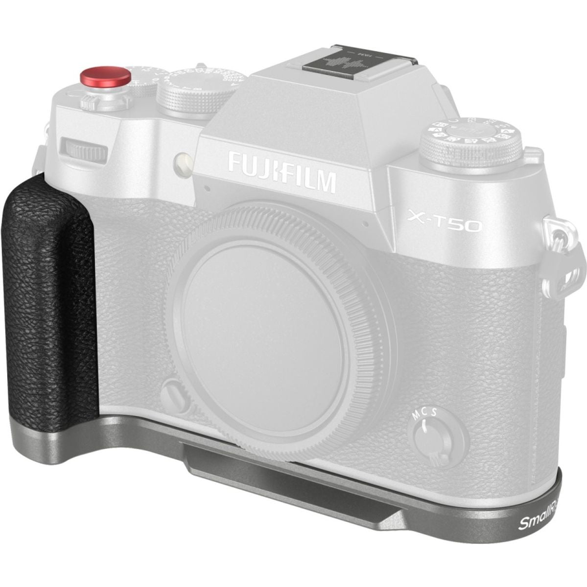 SmallRig 4712B L-Shape Grip For Fujifilm X-T50 (Silicone/Charcoal Silver)