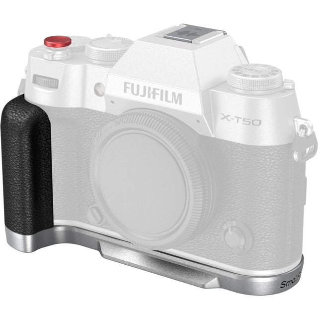 SmallRig 4713C L-Shape Mount Plate w Handle For Fujifilm X-T50 (Silicone/Silver)
