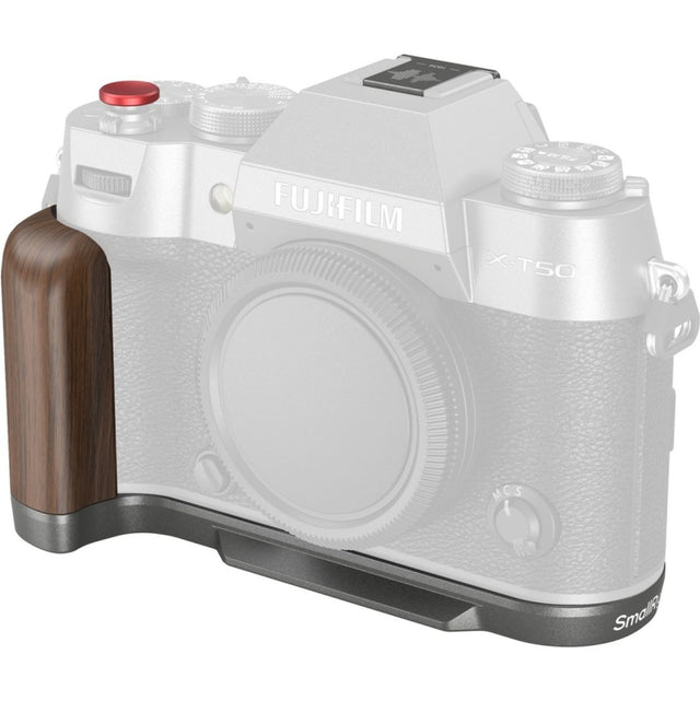 SmallRig 4736B L-Shape Grip For Fujifilm X-T50 (Wooden/Charcoal Silver)