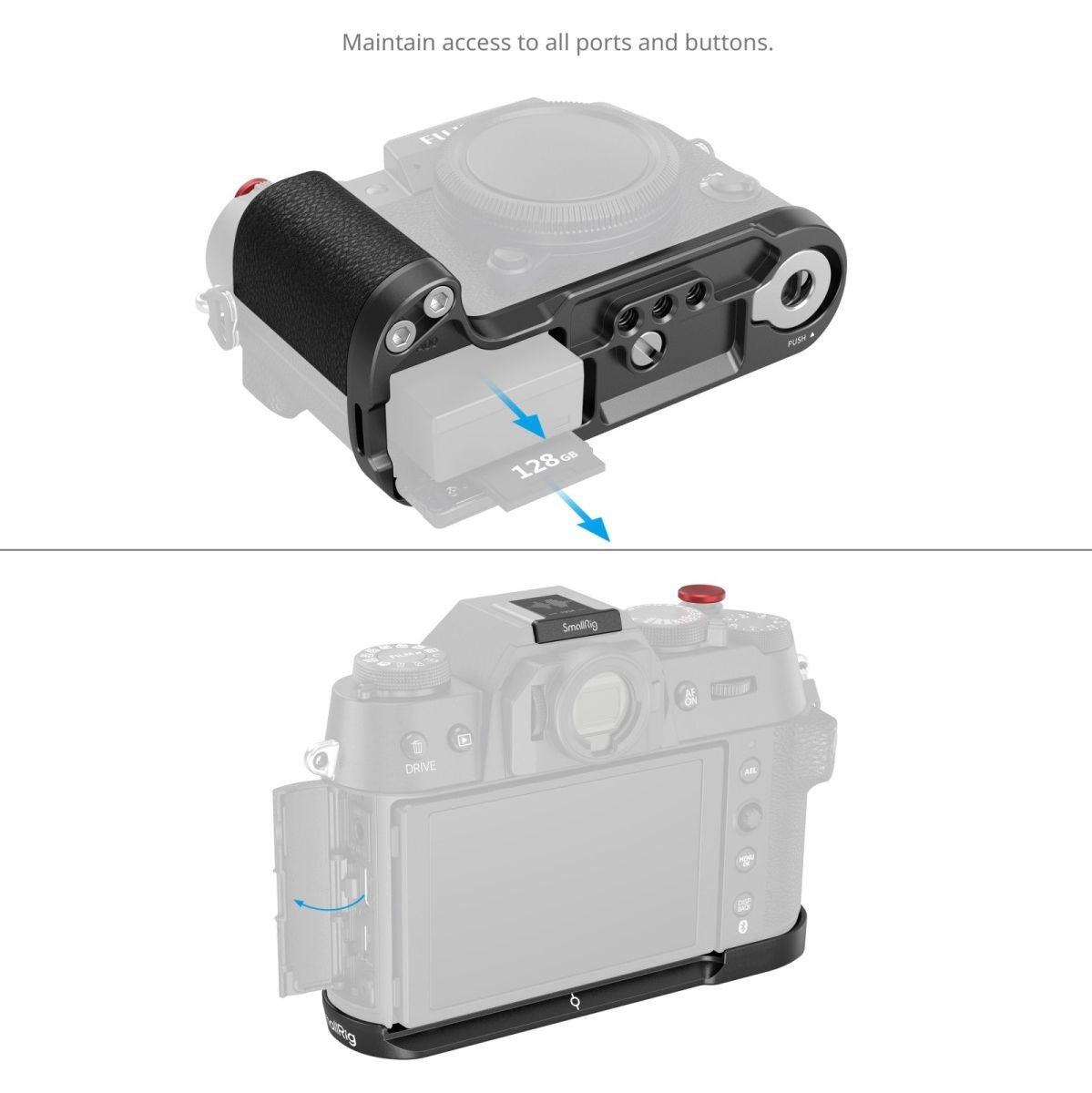 SmallRig 4783C L-Shape Grip For Fujifilm X-T50 (Silicone/Black) - image 3 of 5