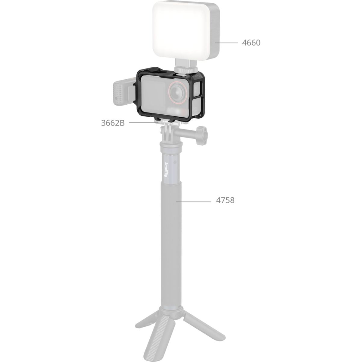SmallRig 5135 Cage For DJI Osmo Action 5 Pro / 4 / 3