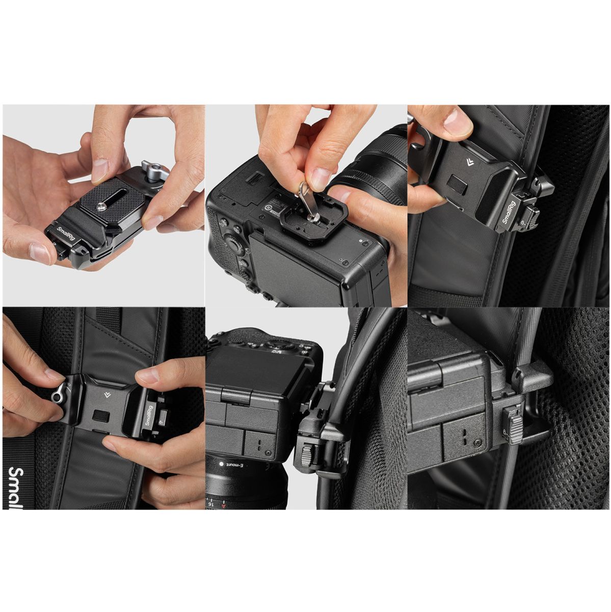 SmallRig 5053 Camera Clip w/ Quick Release Mount Plate Kit - image 4 of 5