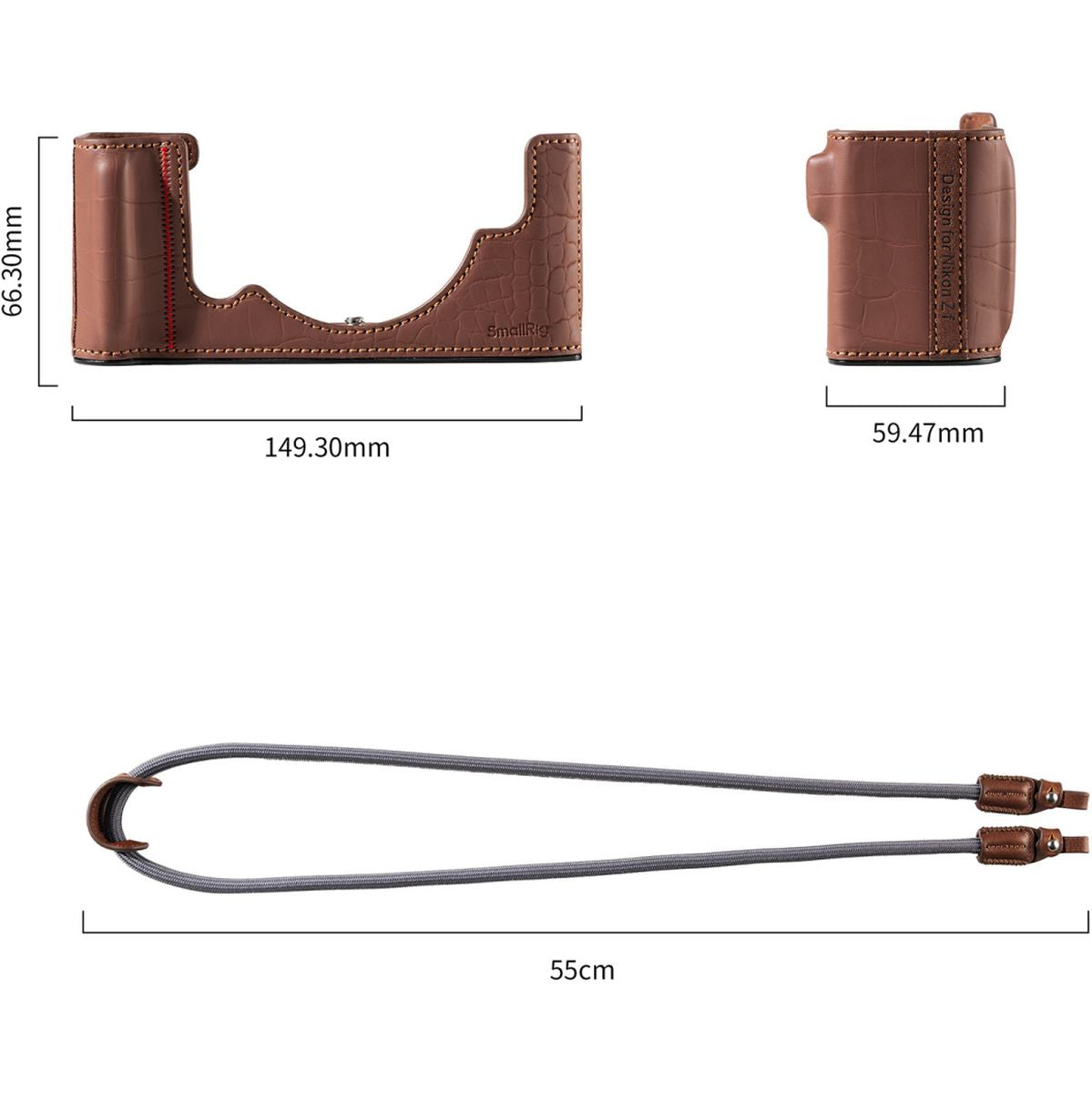 SmallRig 5096 Leather Case Kit For Nikon Z F (Brown) - image 3 of 4
