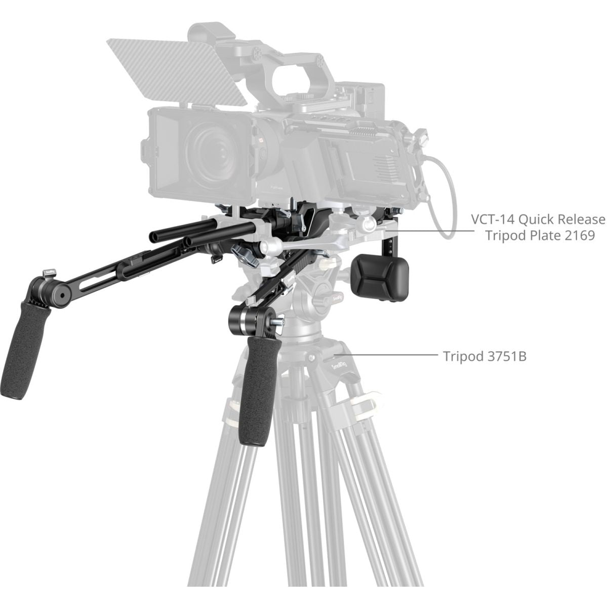 SmallRig 5199 Hawklock VCT-14 Type Shoulder Rig (SR009)