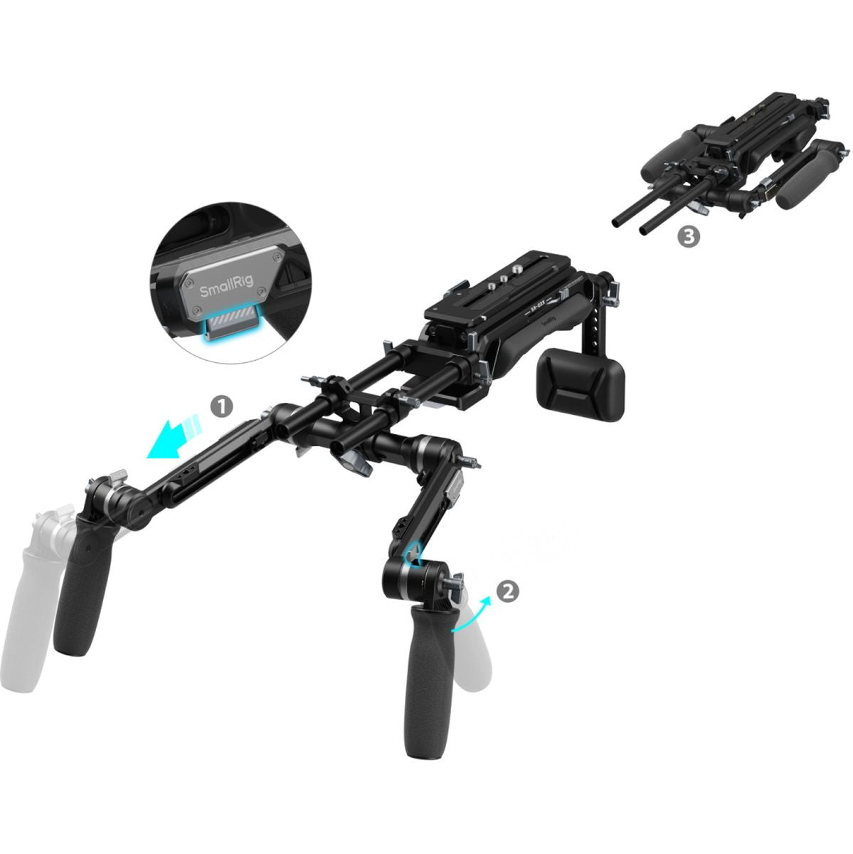 SmallRig 5199 Hawklock VCT-14 Type Shoulder Rig (SR009)