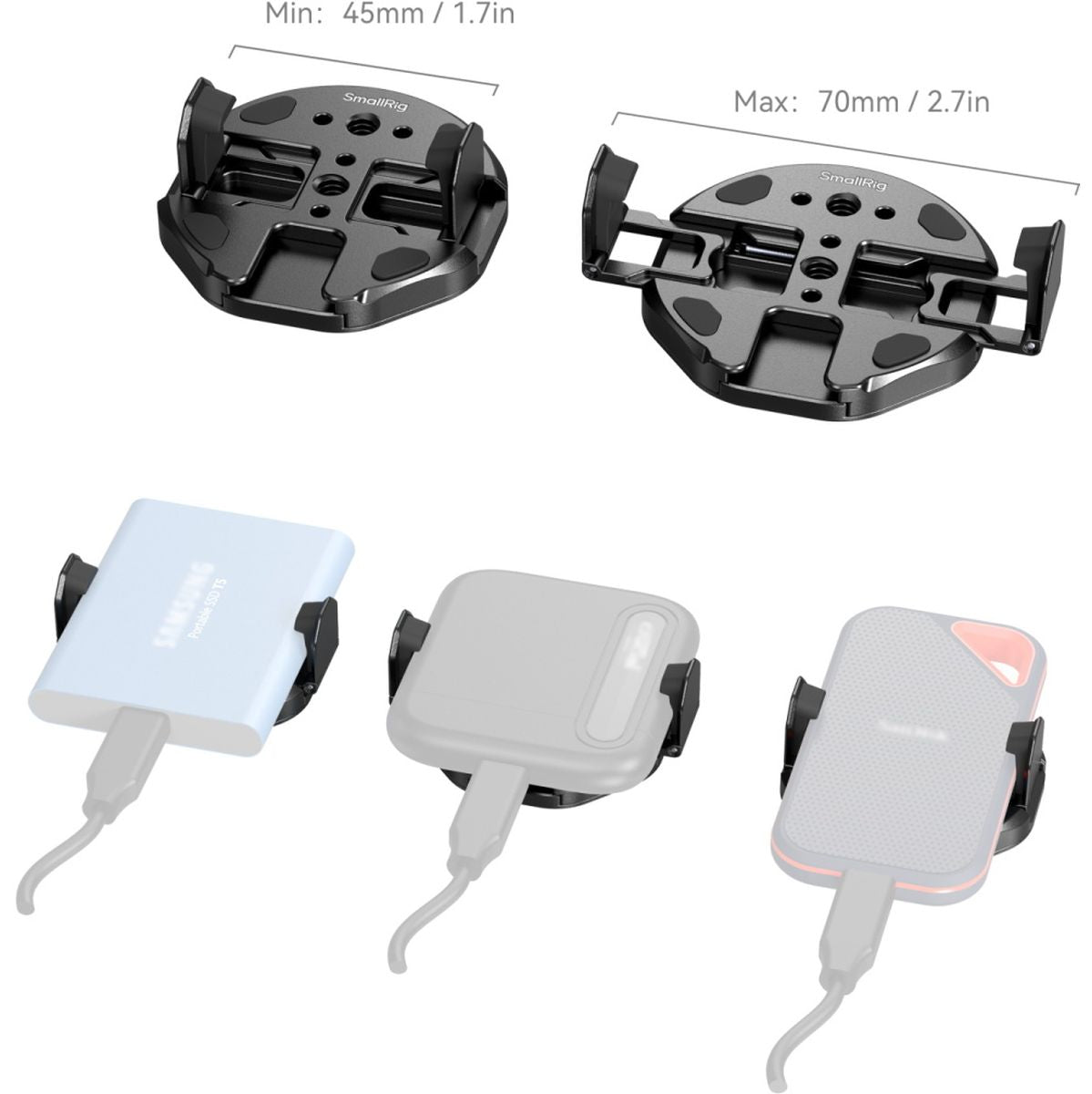 SmallRig 5157 Attachable Phone Clamp For External SSD