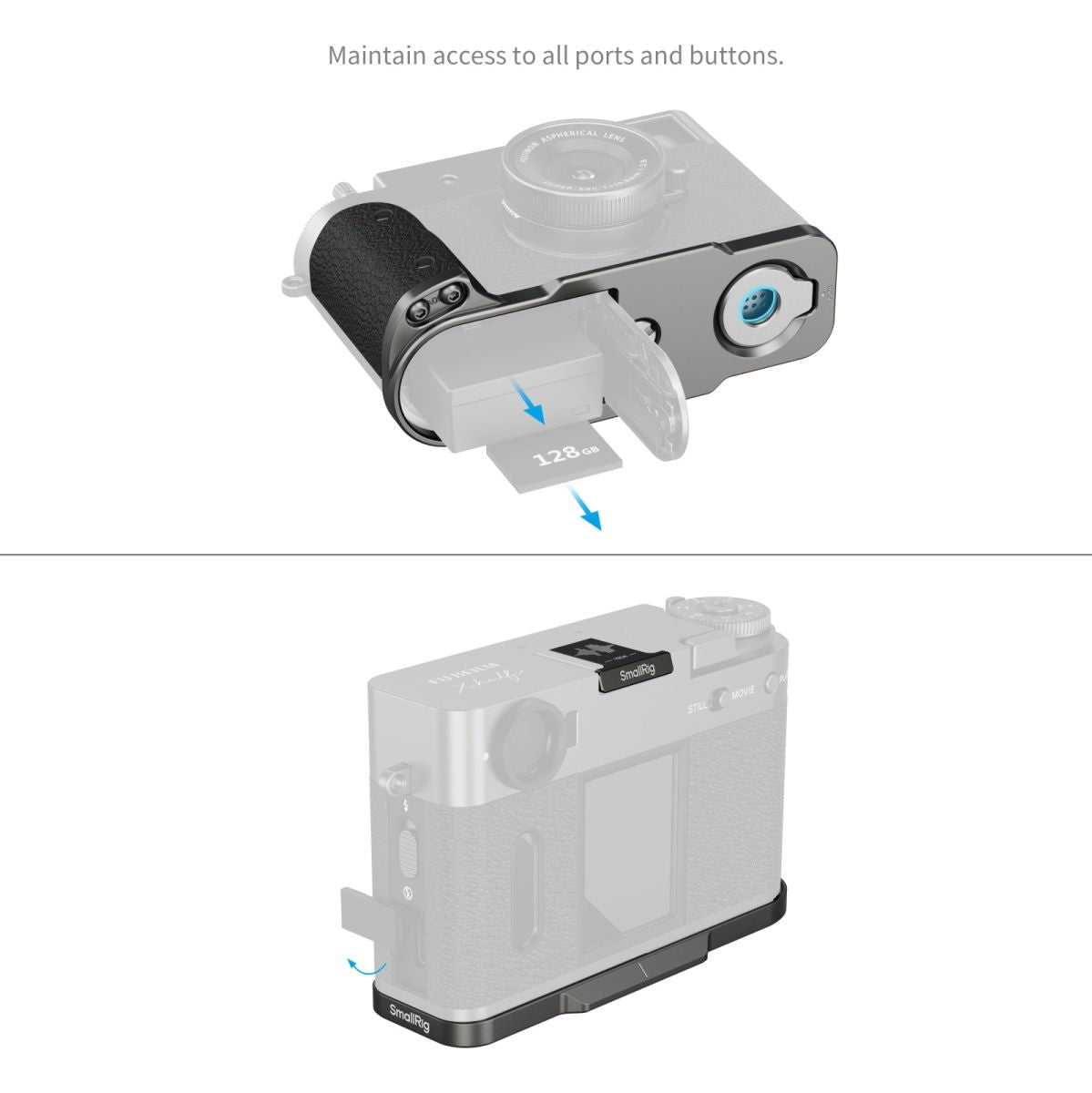 SmallRig 5217 L-Shaped Mount Plate w/ Silicone Handle For Fujifilm X Half - image 5 of 5
