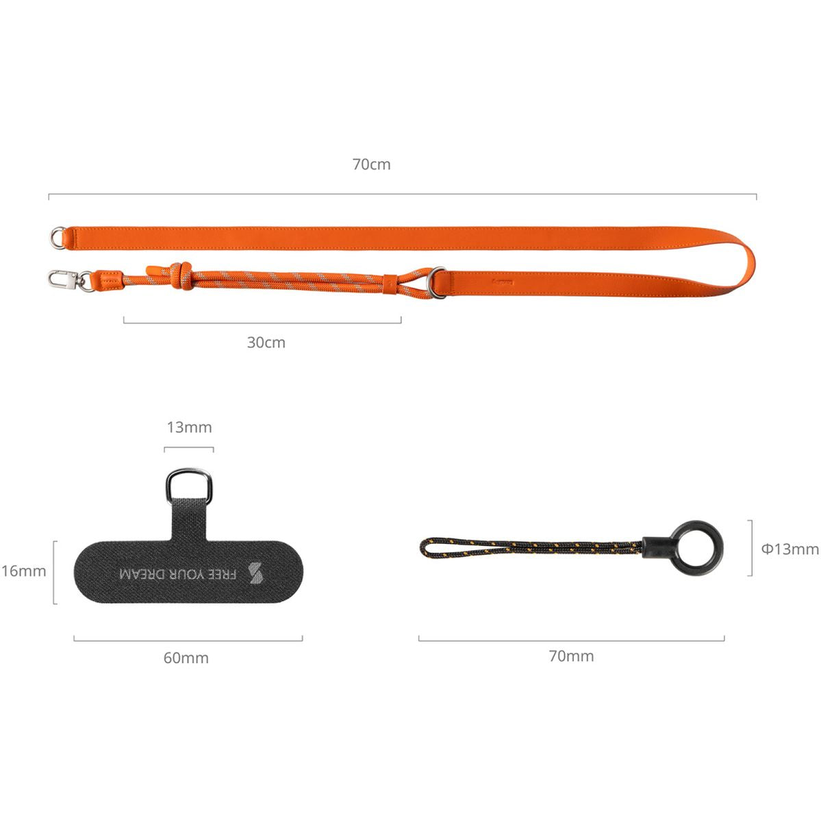 SmallRig 5300 Filmov Phone Shoulder Strap (Orange)
