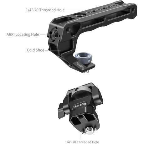 SmallRig 5323 Top Handle w/ Monitor Support Kit Compatible w/ ARRI 3/8''-16 Scre - image 2 of 5