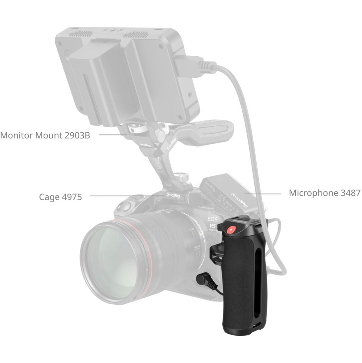 SmallRig 4928 Side Handle w/ Rec Trigger - image 3 of 5