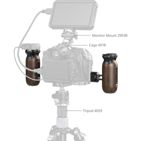 SmallRig 5238 Wooden Side Handle w/ 1/4-20 & 3/8''-16 ARRI Locating Screws - image 3 of 5