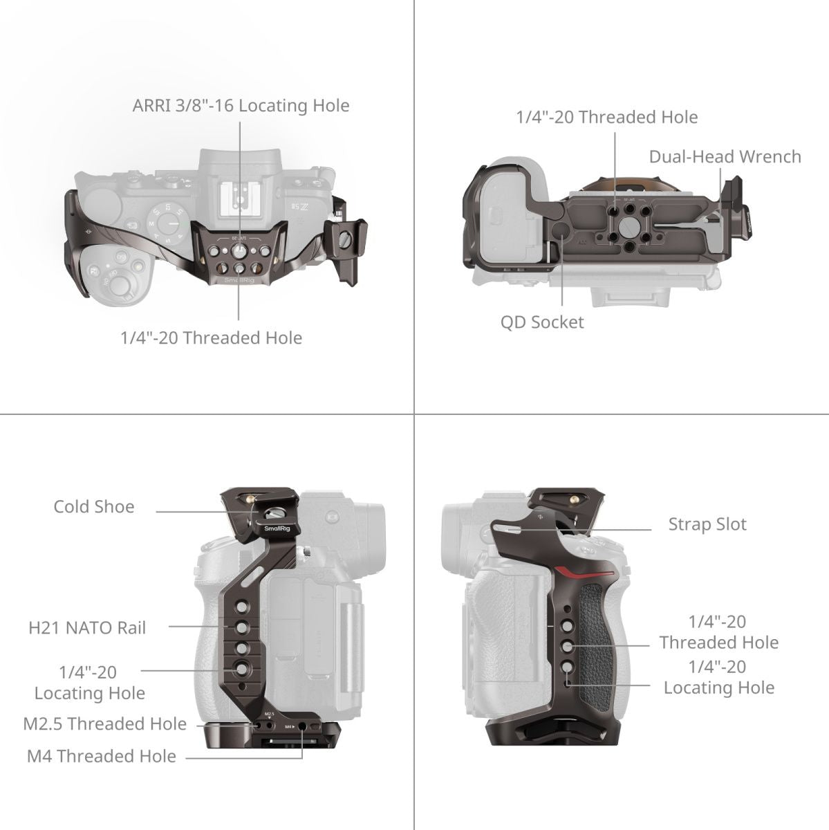 SmallRig 5258 Night Eagle Cage For Nikon Z5II / Z7 / Z6 / Z7II / Z6II / Z5