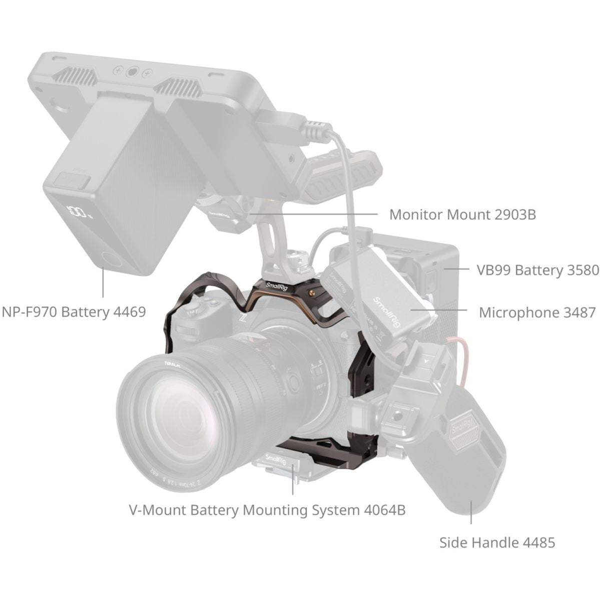 SmallRig 5258 Night Eagle Cage For Nikon Z5II / Z7 / Z6 / Z7II / Z6II / Z5