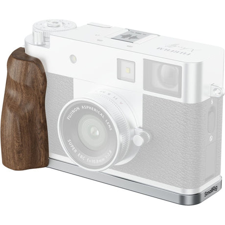SmallRig 5223 L-Shaped Mount Plate w/ Wooden Handle For Fujifilm X Half (Silver)