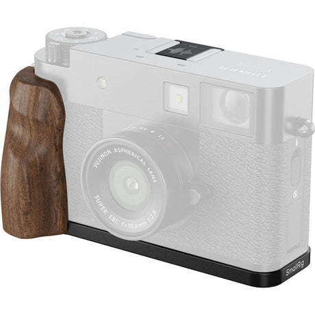 SmallRig 5224 L-Shaped Mount Plate w/ Wooden Handle For Fujifilm X Half (Black)