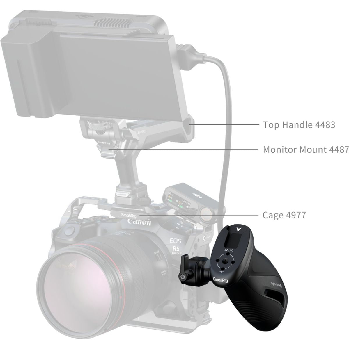 SmallRig 5160 Rotating Side Handle w/ Nato Clamp - image 2 of 5